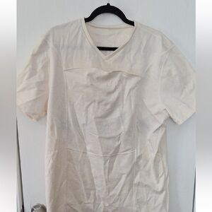 Men's Classic Cream V-Neck Tee